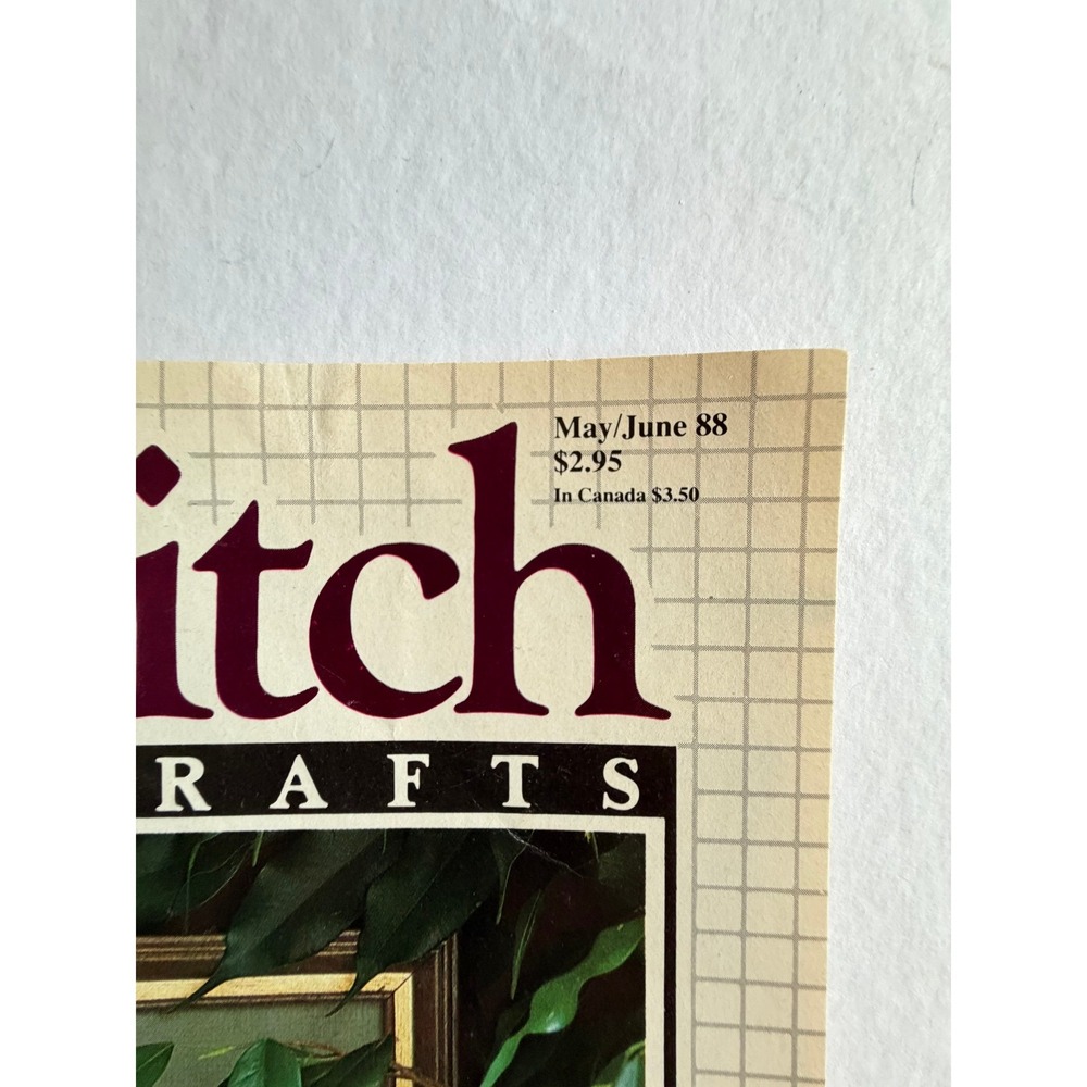 VTG Cross Stitch & Country Crafts Magazine May June 1988 Cross Stitch Patterns - Picture 10 of 12